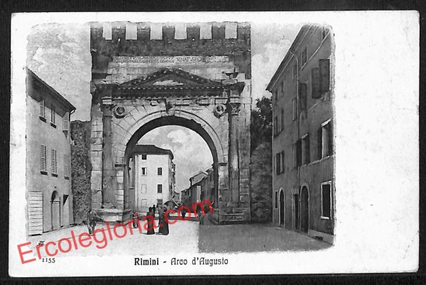 ai0631 - CARTOLINA D'EPOCA - Rimini Città - Arco d' Augusto