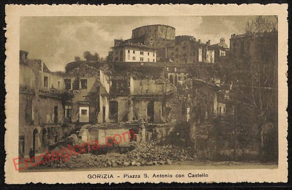 ag1758 - CARTOLINA D'EPOCA - Gorizia Città - Piazza S. Antonio