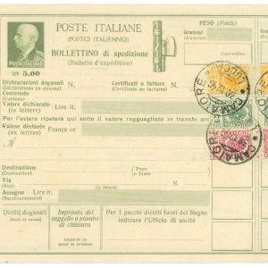 P2638 - ITALIA , LUOGOTENENZA BOLLETINO SPEDIZIONE PACCHI P65, USATO?????