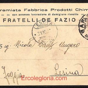 ae0890 - CARTOLINA  D'EPOCA - BAT Provincia - Barletta  1926