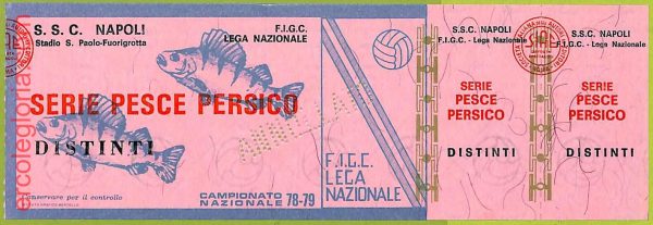 ZA1178 - Vecchio  BIGLIETTO PARTITA  CALCIO -  1978/1979: Napoli - immagine 4