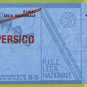 ZA1180 - Vecchio  BIGLIETTO PARTITA  CALCIO -  1978/1979: Napoli