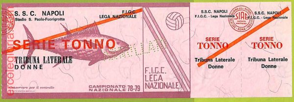 ZA1198 - Vecchio  BIGLIETTO PARTITA  CALCIO -  1978/1979: Napoli