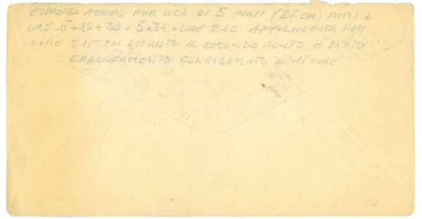 P2640 - ITALIA , AMGVG, BELLISSIMA LETTERA VIAGGIATA PER POSTA AEREA PER N.Y. - immagine 2