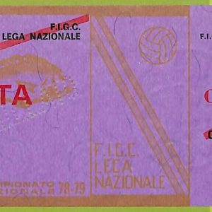ZA1215 - Vecchio  BIGLIETTO PARTITA  CALCIO -  1978/1979: Napoli