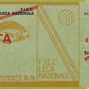 ZA1220 - Vecchio  BIGLIETTO PARTITA  CALCIO -  1978/1979: Napoli