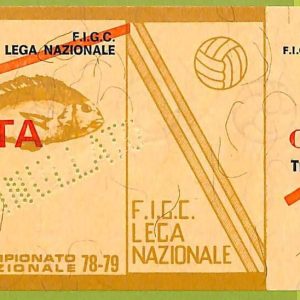 ZA1221 - Vecchio  BIGLIETTO PARTITA  CALCIO -  1978/1979: Napoli