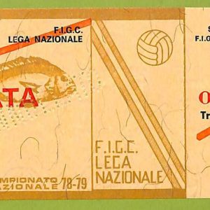ZA1223 - Vecchio  BIGLIETTO PARTITA  CALCIO -  1978/1979: Napoli