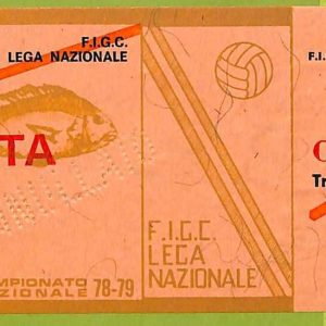 ZA1225 - Vecchio  BIGLIETTO PARTITA  CALCIO -  1978/1979: Napoli