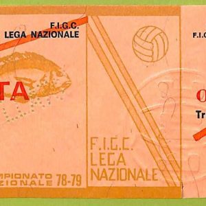 ZA1226 - Vecchio  BIGLIETTO PARTITA  CALCIO -  1978/1979: Napoli