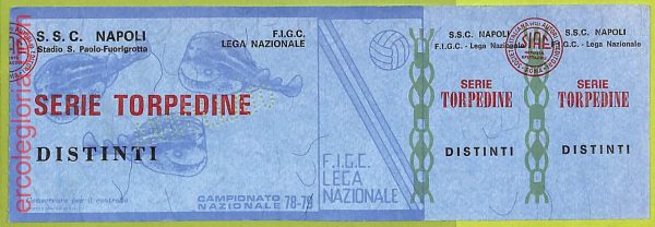 ZA1227 - Vecchio  BIGLIETTO PARTITA  CALCIO -  1978/1979: Napoli - immagine 2