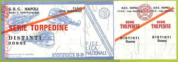 ZA1228 - Vecchio  BIGLIETTO PARTITA  CALCIO -  1978/1979: Napoli - immagine 2