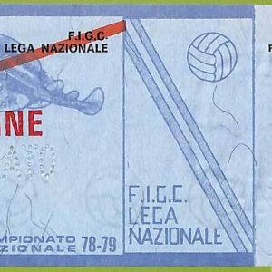 ZA1233 - Vecchio  BIGLIETTO PARTITA  CALCIO -  1978/1979: Napoli