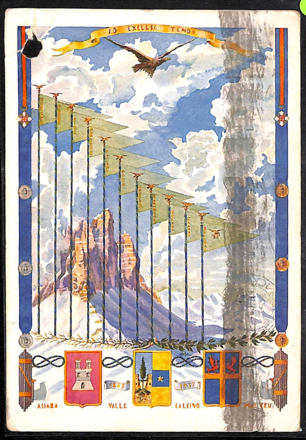 ac6802 - CARTOLINA D'EPOCA - REGGIMENTALI - Alpini