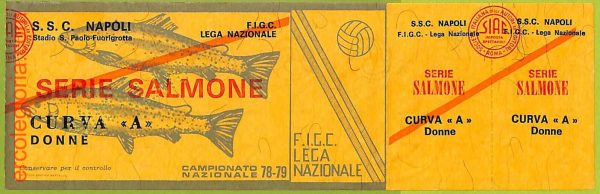 ZA1245 - Vecchio  BIGLIETTO PARTITA  CALCIO -  1978/1979: Napoli