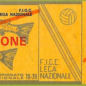 ZA1248 - Vecchio  BIGLIETTO PARTITA  CALCIO -  1978/1979: Napoli