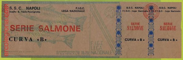 ZA1249 - Vecchio  BIGLIETTO PARTITA  CALCIO -  1978/1979: Napoli - immagine 2