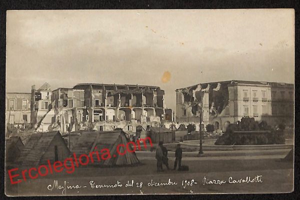 ag8564 - CARTOLINA D'EPOCA - Messina Città - Piazza Cavallotti