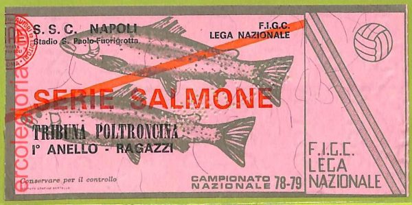 ZA1252 - Vecchio  BIGLIETTO PARTITA  CALCIO -  1978/1979: Napoli