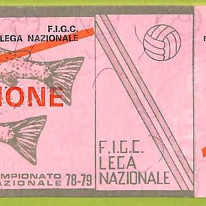 ZA1253 - Vecchio  BIGLIETTO PARTITA  CALCIO -  1978/1979: Napoli
