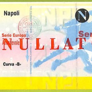 ZA1292 - Vecchio  BIGLIETTO PARTITA  CALCIO -  1993/1994 : Napoli