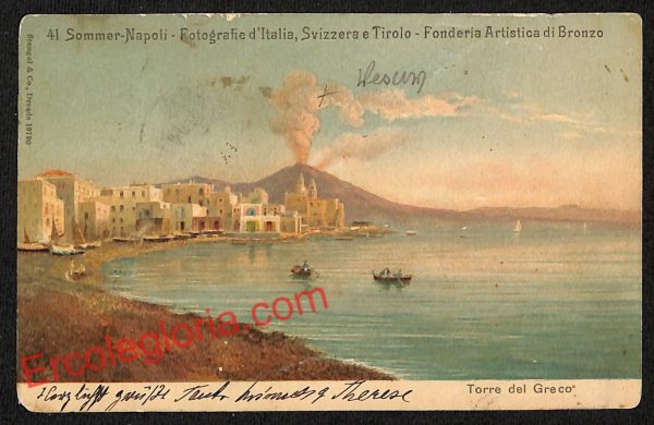 ag9665 - CARTOLINE D'EPOCA - Napoli Città - Torre del Greco
