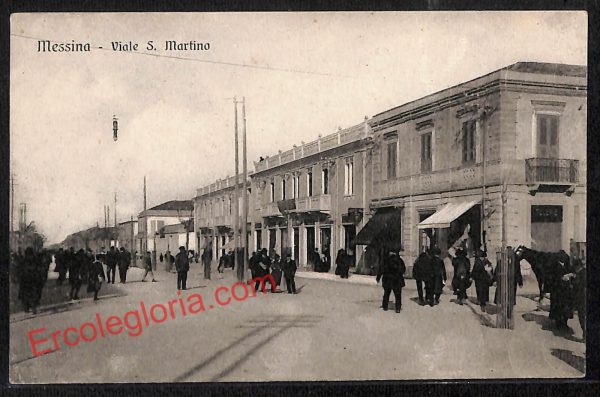 ag8652 - CARTOLINA D'EPOCA - Messina Città - Viale San Martino