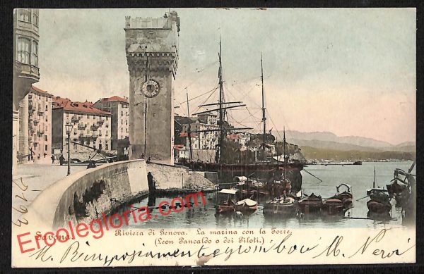 ai4975 - CARTOLINA D'EPOCA - Savona Città - la Riviera di Genova