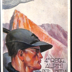 ac6826 - CARTOLINA D'EPOCA - REGGIMENTALI - Alpini   1936