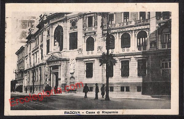 ah4258 - CARTOLINA D'EPOCA - Padova Città - Cassa di Risparmio