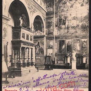 ae4179 - CARTOLINA  D'EPOCA - Brescia Città - Museo Cristiano  1903