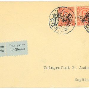 P3671 - AIRMAIL , ICELAND , HUSAVIK- SEYÖISFIRDI 3.7.1929