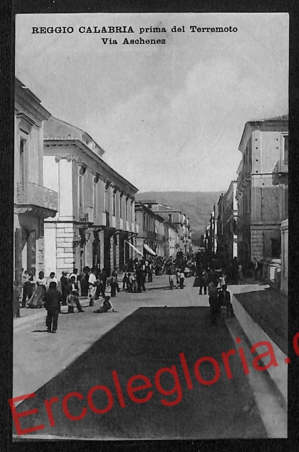 ah9491 - CARTOLINA D'EPOCA - Reggio Calabria Città - Via Aschenez