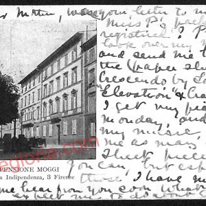 ae6913 - CARTOLINA D'EPOCA - Firenze Città - Pensione Moggi  1906