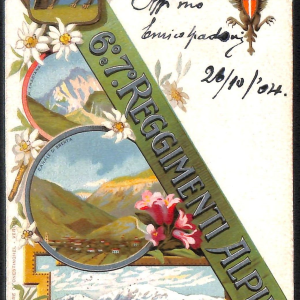ac6840 - CARTOLINA D'EPOCA - REGGIMENTALI - Reggimenti  Alpini