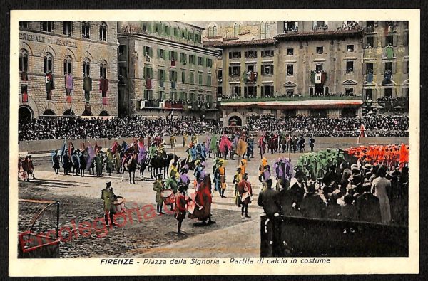 ae6924 - CARTOLINA D'EPOCA - Firenze Città - Piazza della Signoria