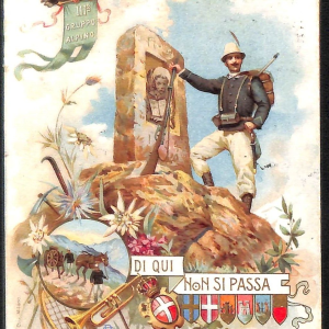 ac6878 - CARTOLINA D'EPOCA - REGGIMENTALI  - Alpini