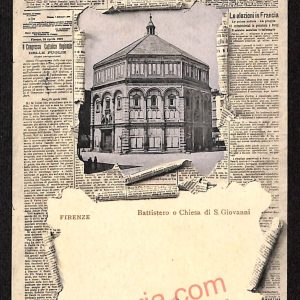 ae6934 - CARTOLINA D'EPOCA - Firenze Città - Chiesa di S. Giovanni