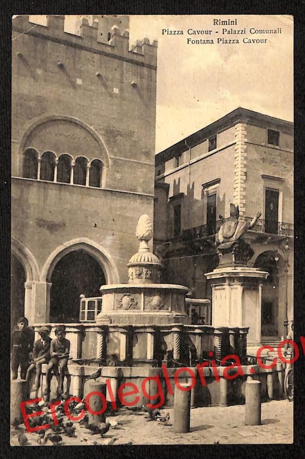 ai0612 - CARTOLINA D'EPOCA - Rimini Città - Piazza Cavour