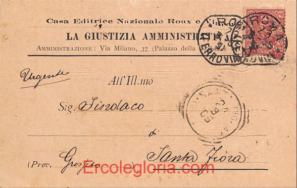ad7444 - CARTOLINA D'EPOCA - Roma Città - 1905