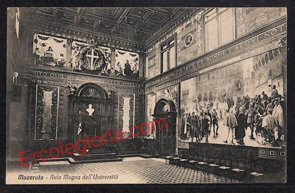 ag7490 - CARTOLINA D'EPOCA - Macerata Città - Magna dell' Università