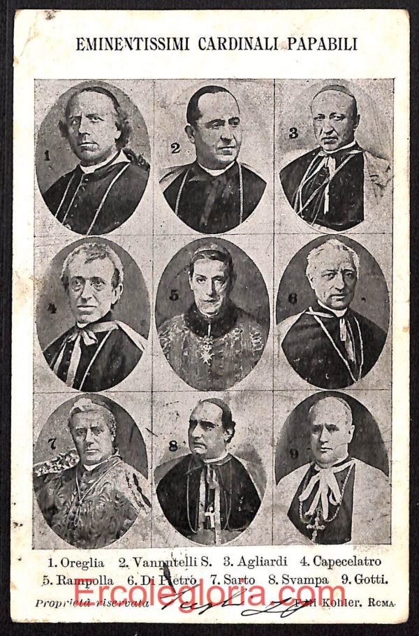 ad7446 - CARTOLINA D'EPOCA - Roma Città - Eminentissimi Cardinali Papabili