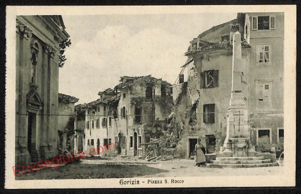 ag1772 - CARTOLINA D'EPOCA - Gorizia Città - Piazza S. Rocco
