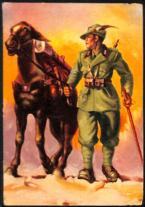 ac6890 - CARTOLINA D'EPOCA - REGGIMENTALI  - Alpini   1941