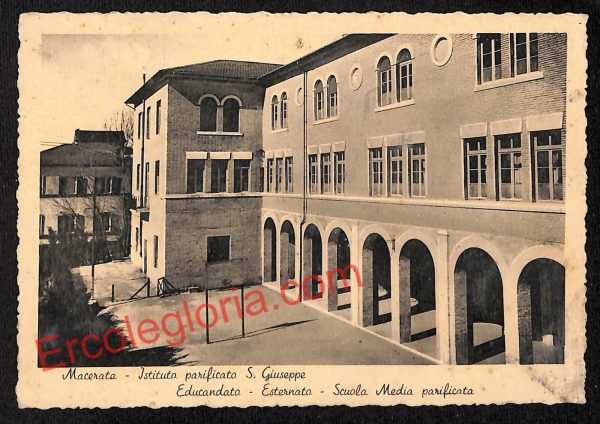ag7505 - CARTOLINA D'EPOCA - Macerata Città - Istituto S. Giuseppe