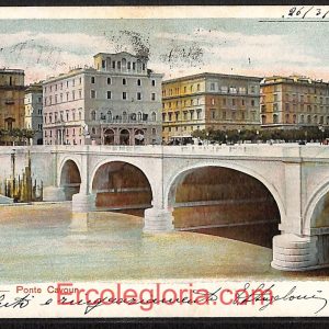 ad7470 - CARTOLINA D'EPOCA - Roma Città - Ponte Cavour  1903