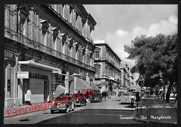 ai7273 - CARTOLINA D' EPOCA - Taranto Città - Via Margherita