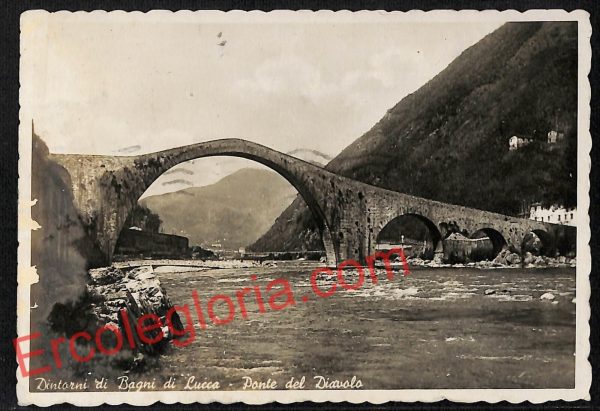 ag6410 - CARTOLINA D'EPOCA - Lucca Provincia - Bagni di Lucca  1940