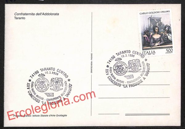 ai7278 - CARTOLINA D' EPOCA - Taranto Città - immagine 2