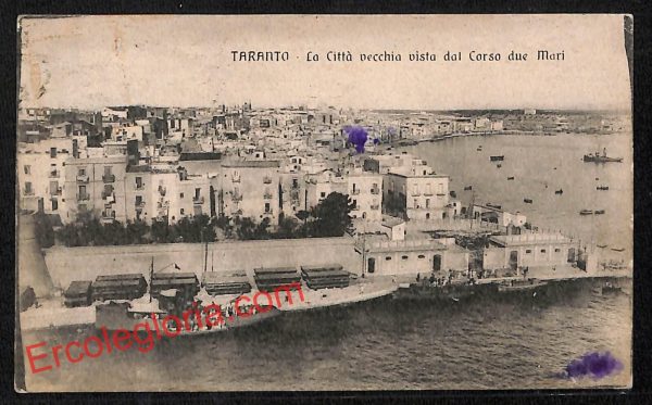 ai7284 - CARTOLINA D' EPOCA - Taranto Città - Panorama